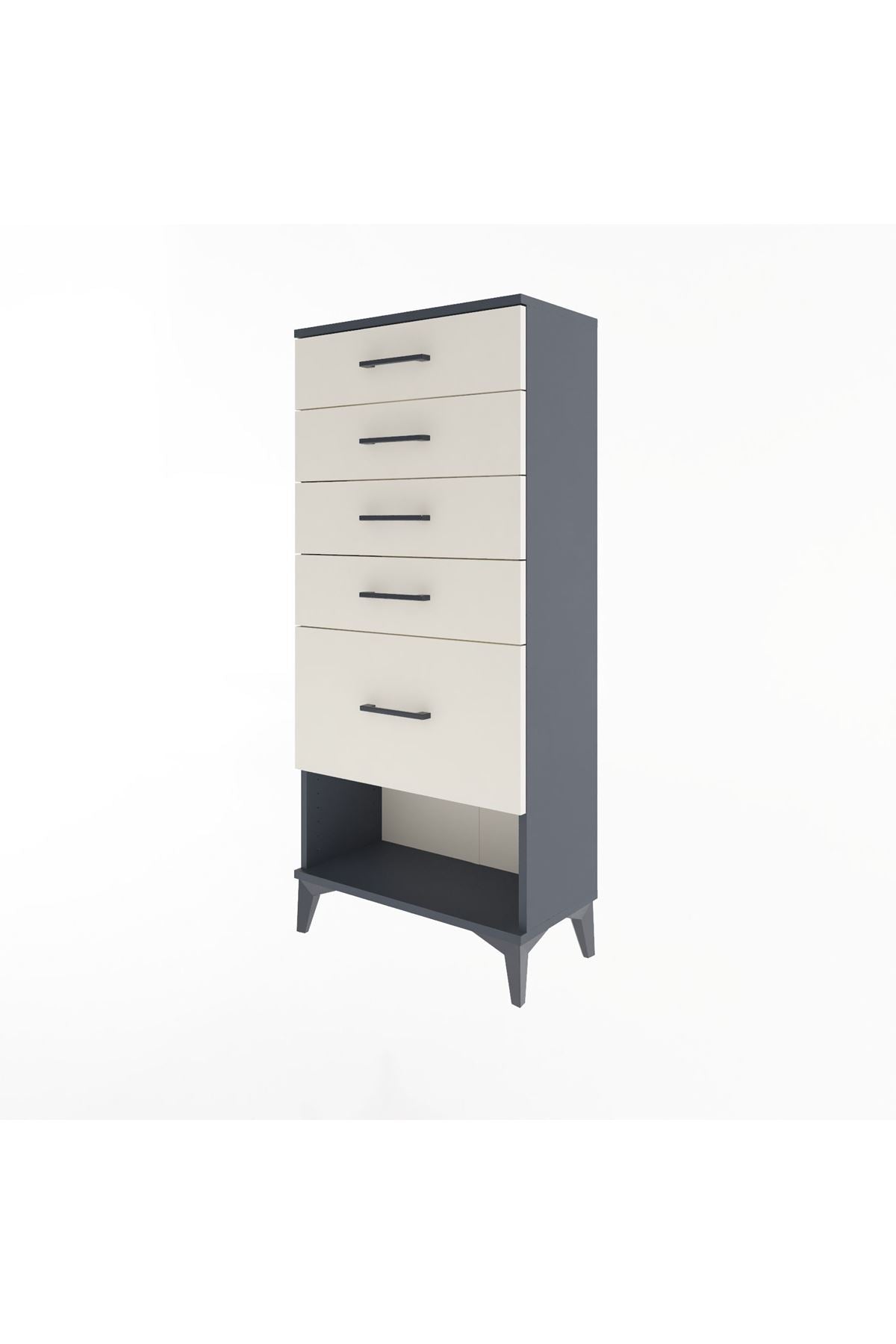 Arges Dolap 5 Çekmeceli 60x30x134 - S17M022V4A