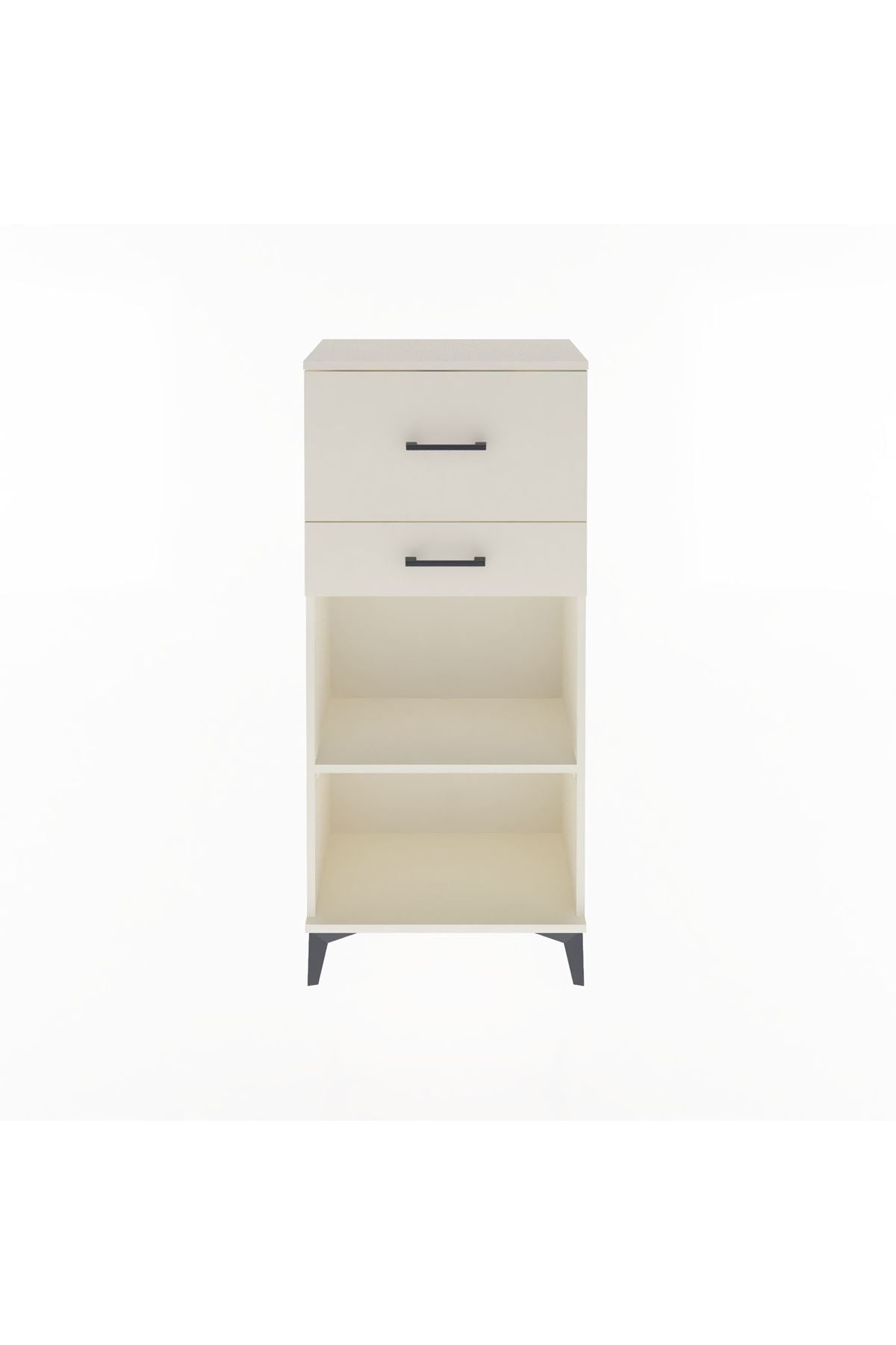 Arges Dolap Tek Raflı 2 Çekmeceli 60x30x134 - S17M023V1A