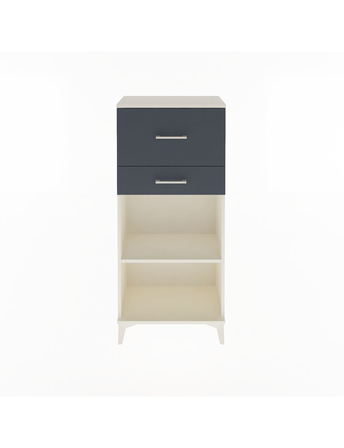 Arges Dolap Tek Raflı 2 Çekmeceli 60x30x134 - S17M023V2A
