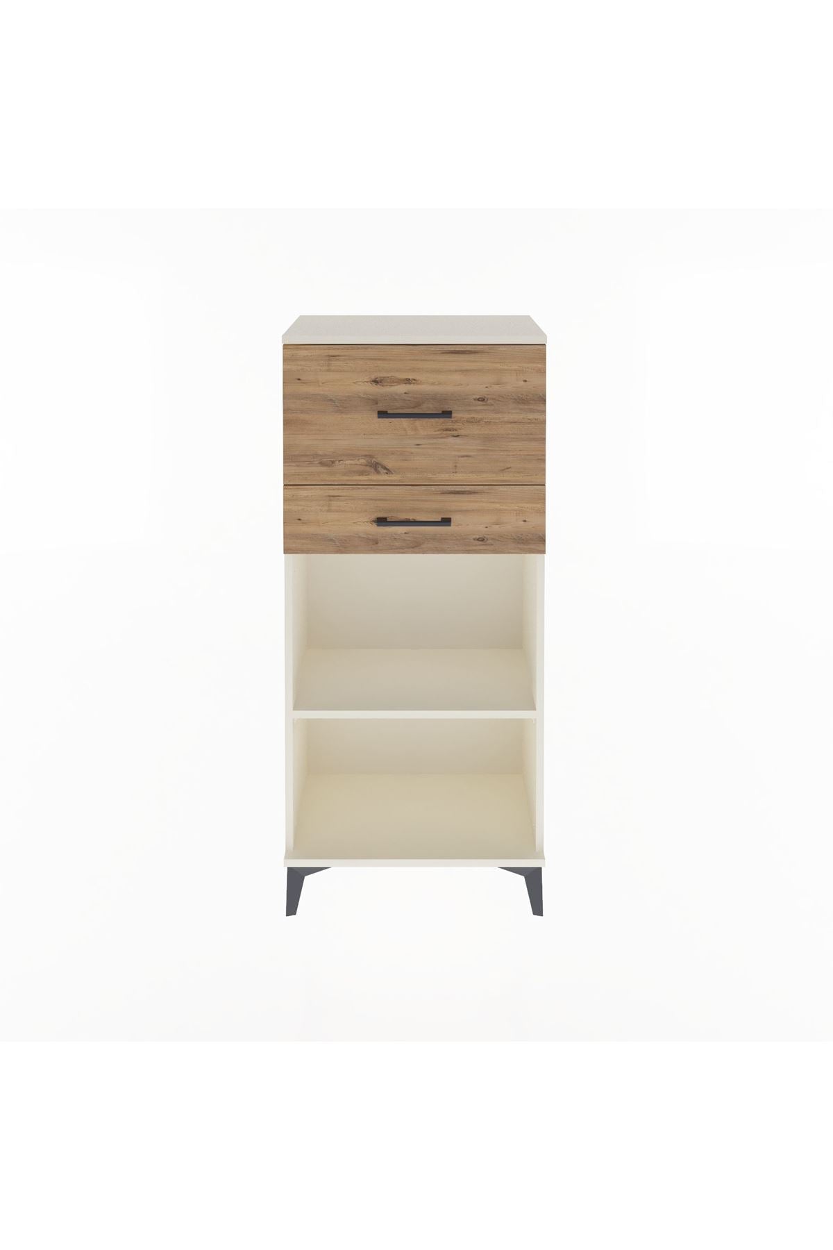 Arges Dolap Tek Raflı 2 Çekmeceli 60x30x134 - S17M023V3A