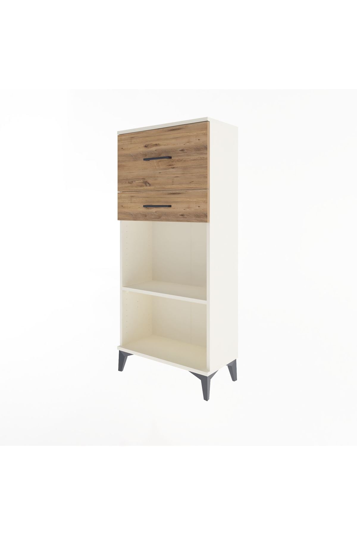 Arges Dolap Tek Raflı 2 Çekmeceli 60x30x134 - S17M023V3A
