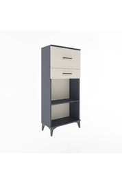 Arges Dolap Tek Raflı 2 Çekmeceli 60x30x134 - S17M023V4A