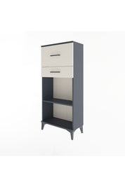 Arges Dolap Tek Raflı 2 Çekmeceli 60x30x134 - S17M023V4A