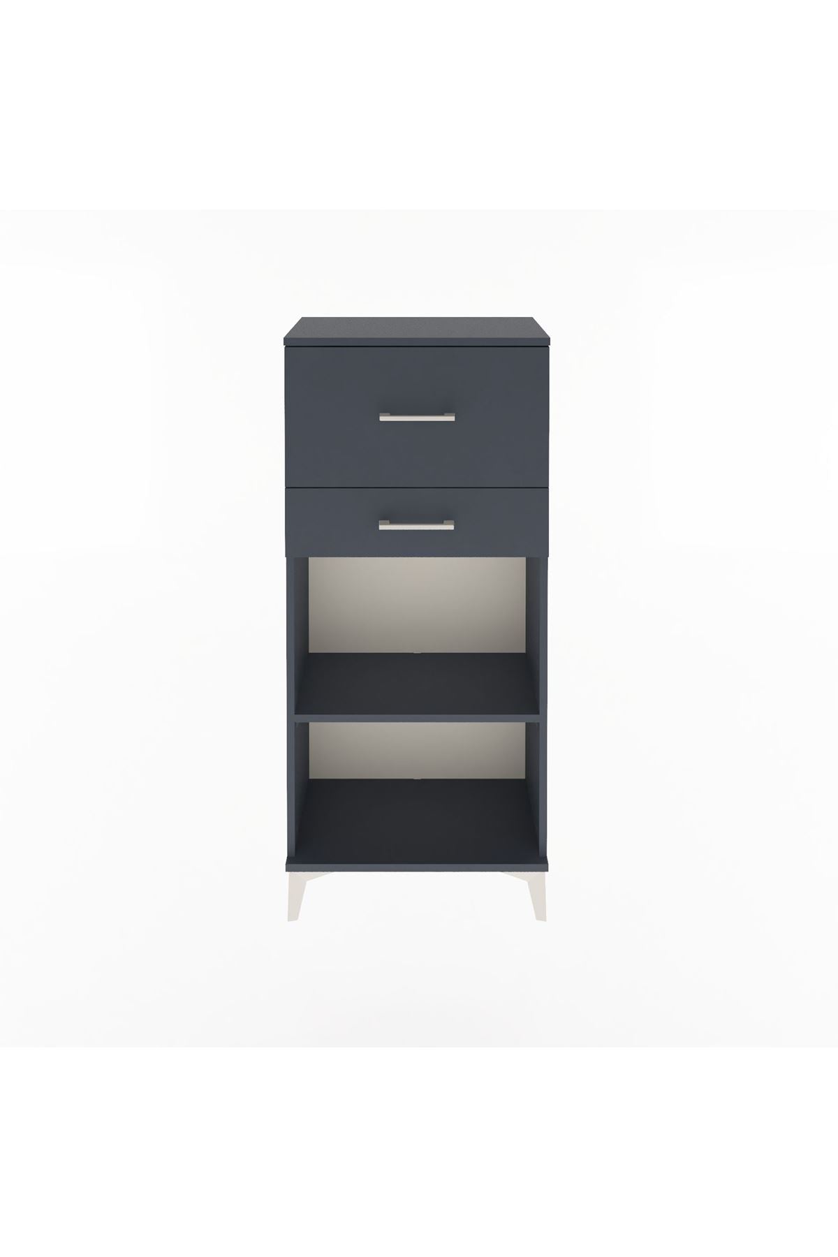 Arges Dolap Tek Raflı 2 Çekmeceli 60x30x134 - S17M023V5A