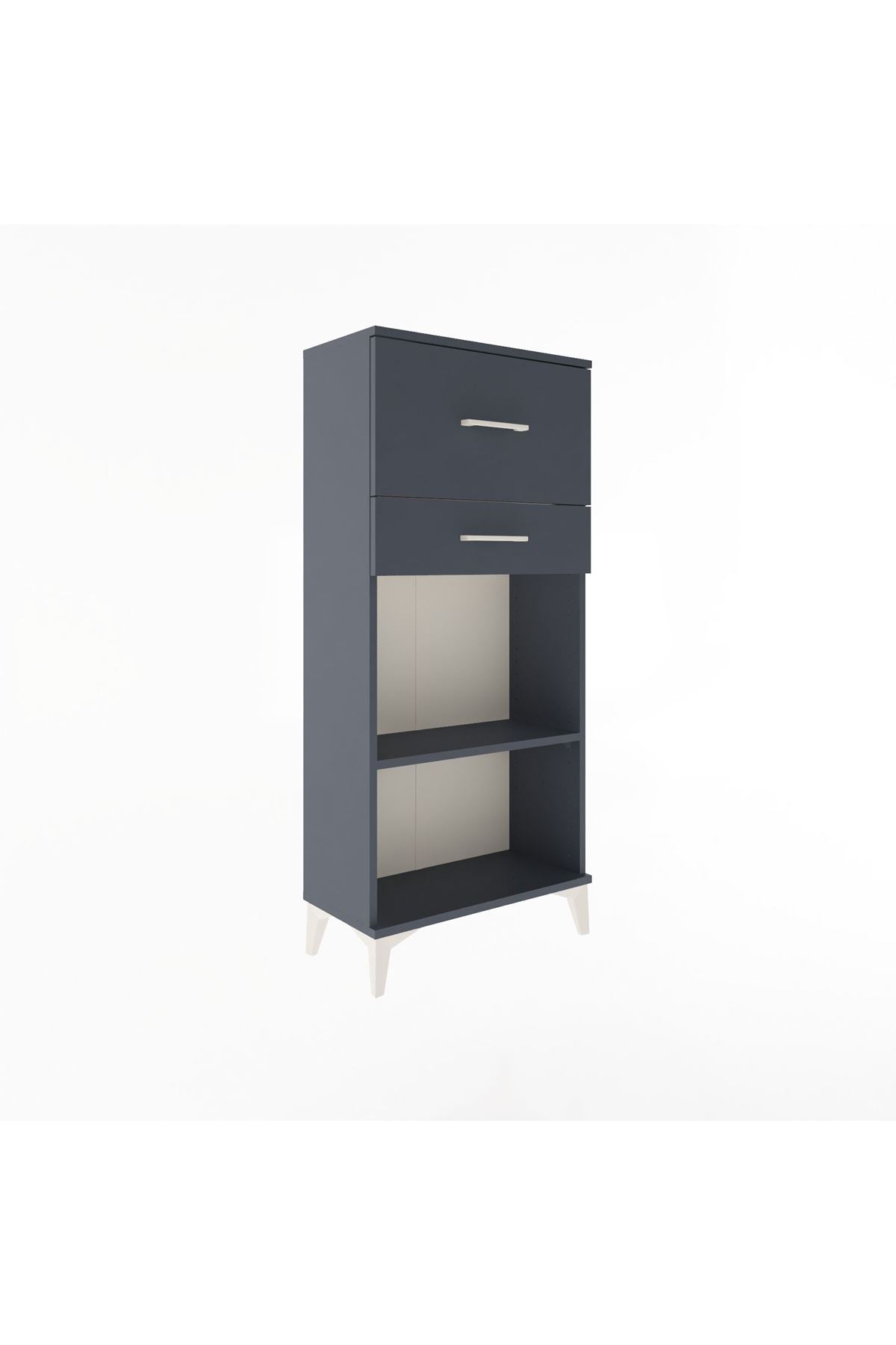 Arges Dolap Tek Raflı 2 Çekmeceli 60x30x134 - S17M023V5A