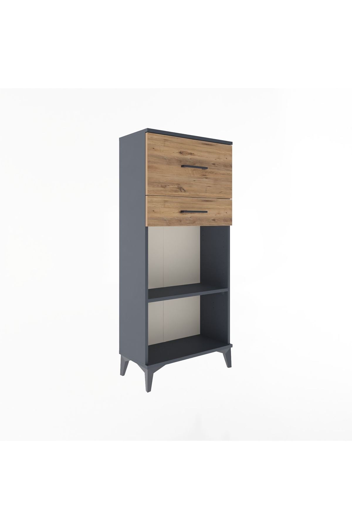 Arges Dolap Tek Raflı 2 Çekmeceli 60x30x134 - S17M023V6A
