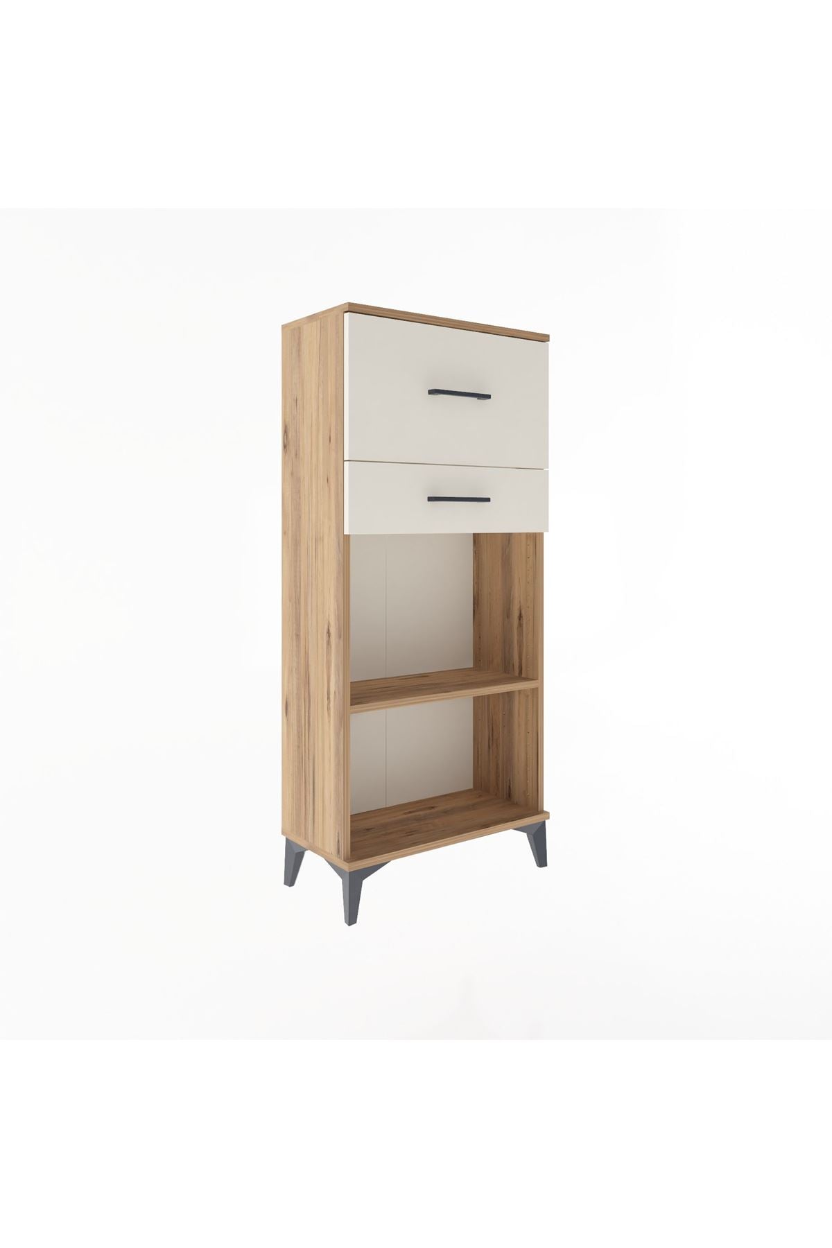 Arges Dolap Tek Raflı 2 Çekmeceli 60x30x134 - S17M023V7A