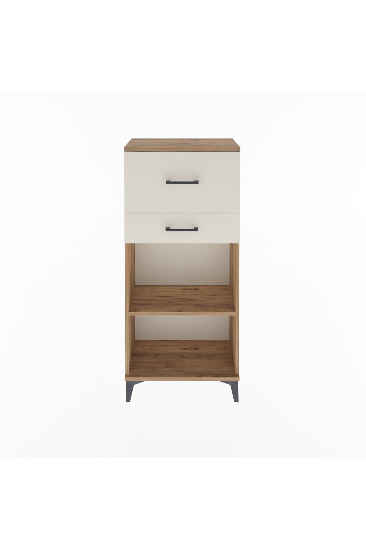 Arges Dolap Tek Raflı 2 Çekmeceli 60x30x134 - S17M023V7A
