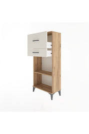 Arges Dolap Tek Raflı 2 Çekmeceli 60x30x134 - S17M023V7A