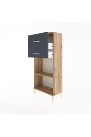 Arges Dolap Tek Raflı 2 Çekmeceli 60x30x134 - S17M023V8A