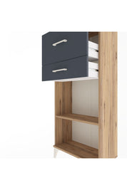 Arges Dolap Tek Raflı 2 Çekmeceli 60x30x134 - S17M023V8A