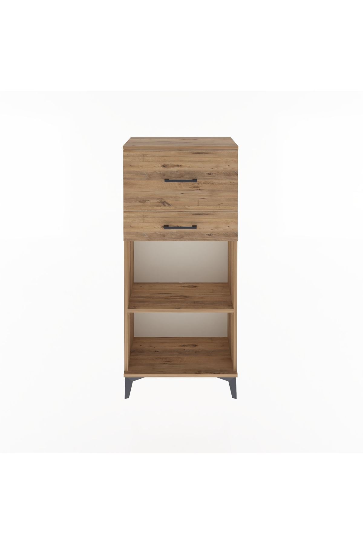 Arges Dolap Tek Raflı 2 Çekmeceli 60x30x134 - S17M023V9A