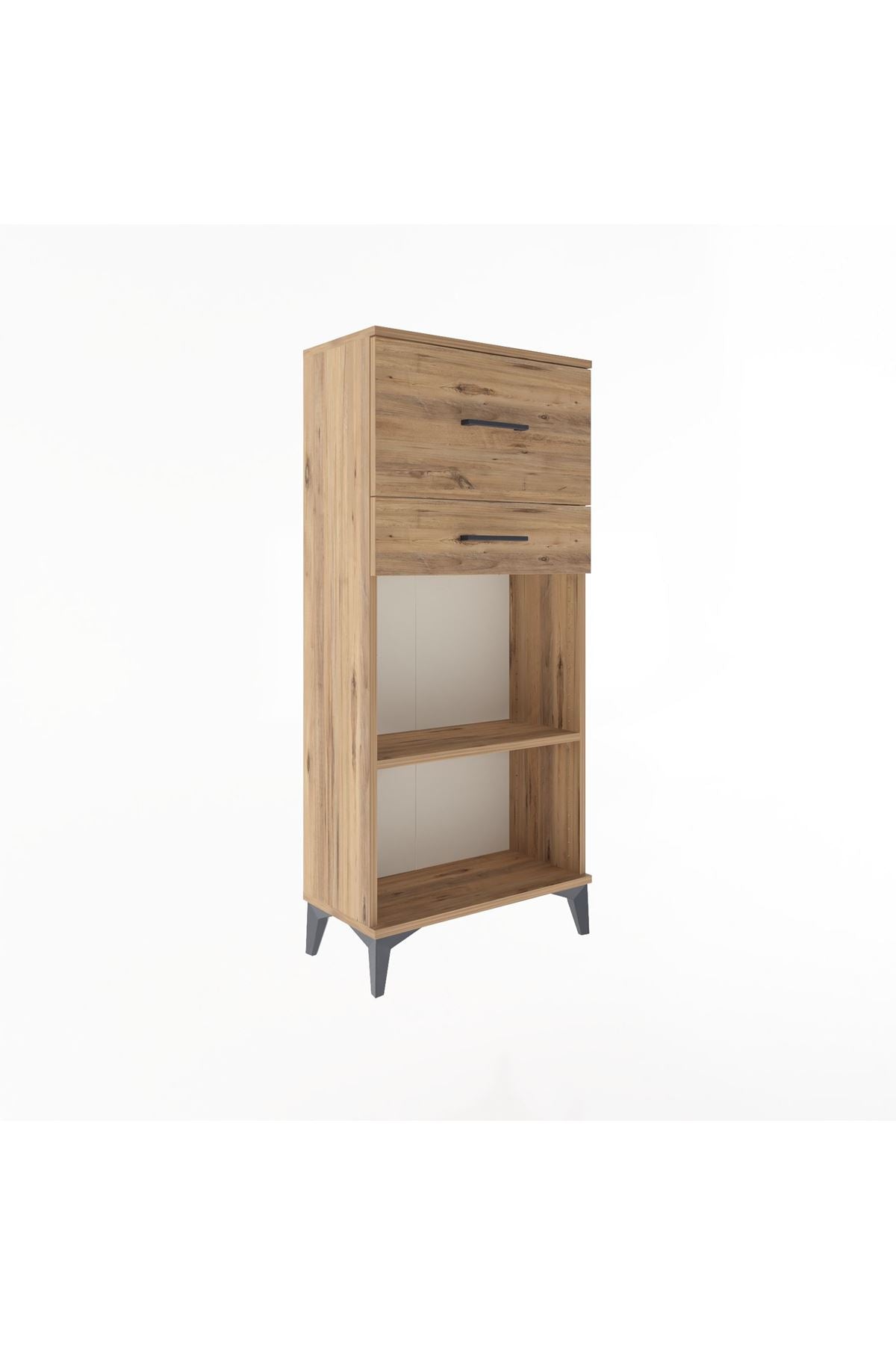 Arges Dolap Tek Raflı 2 Çekmeceli 60x30x134 - S17M023V9A