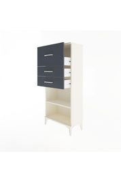 Arges Dolap Tek Raflı 3 Çekmeceli 60x30x134 - S17M024V2A