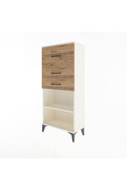 Arges Dolap Tek Raflı 3 Çekmeceli 60x30x134 - S17M024V3A