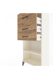 Arges Dolap Tek Raflı 3 Çekmeceli 60x30x134 - S17M024V3A