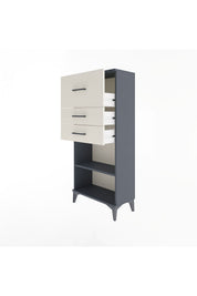 Arges Dolap Tek Raflı 3 Çekmeceli 60x30x134 - S17M024V4A