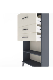 Arges Dolap Tek Raflı 3 Çekmeceli 60x30x134 - S17M024V4A