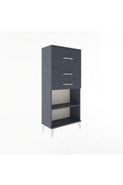 Arges Dolap Tek Raflı 3 Çekmeceli 60x30x134 - S17M024V5A