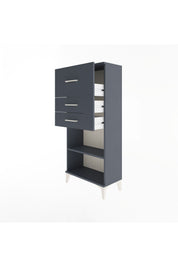Arges Dolap Tek Raflı 3 Çekmeceli 60x30x134 - S17M024V5A