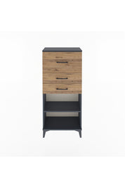 Arges Dolap Tek Raflı 3 Çekmeceli 60x30x134 - S17M024V6A