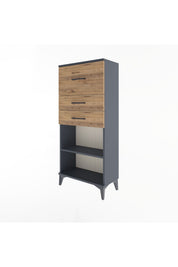 Arges Dolap Tek Raflı 3 Çekmeceli 60x30x134 - S17M024V6A
