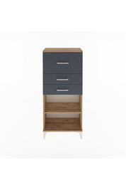 Arges Dolap Tek Raflı 3 Çekmeceli 60x30x134 - S17M024V8A