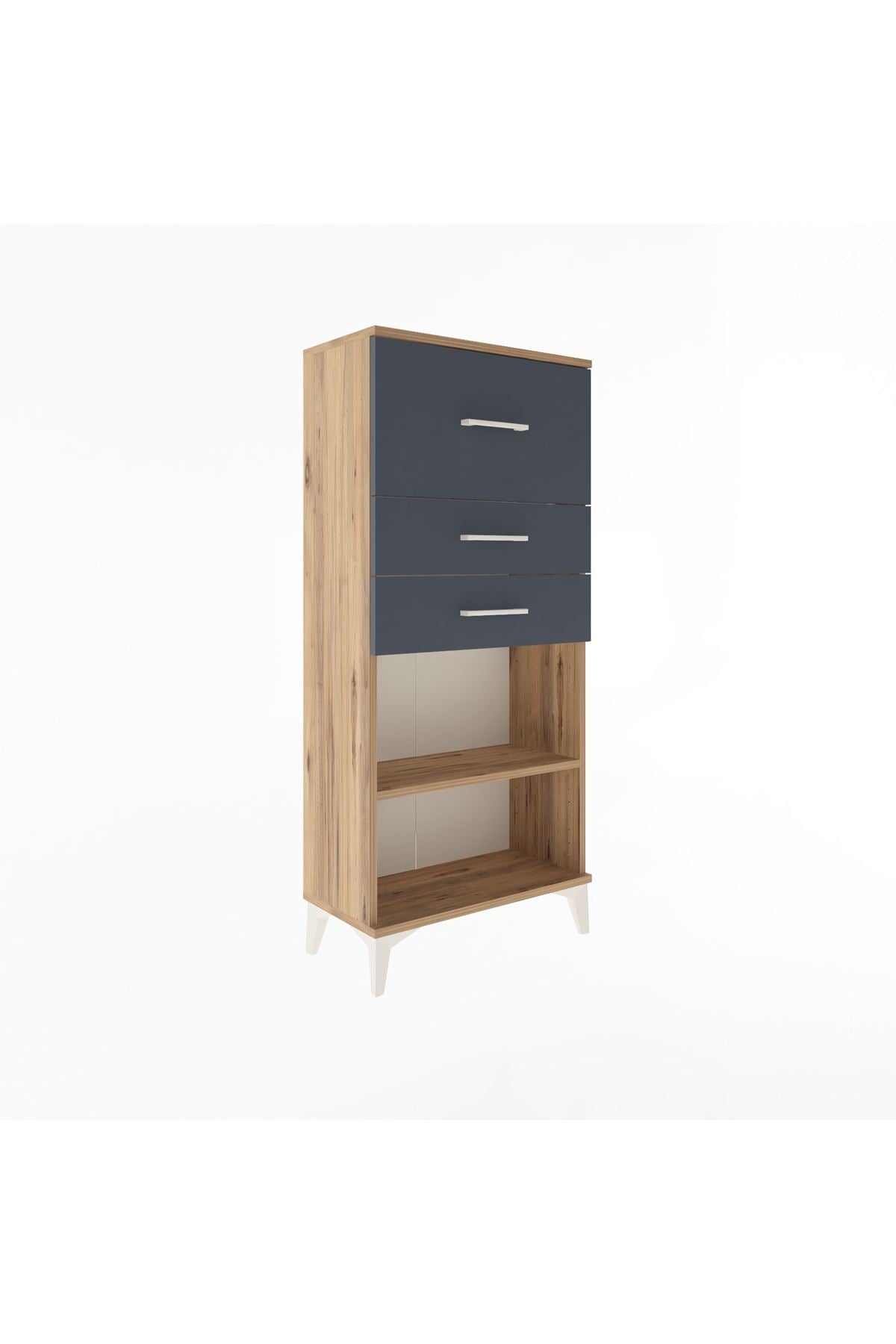 Arges Dolap Tek Raflı 3 Çekmeceli 60x30x134 - S17M024V8A