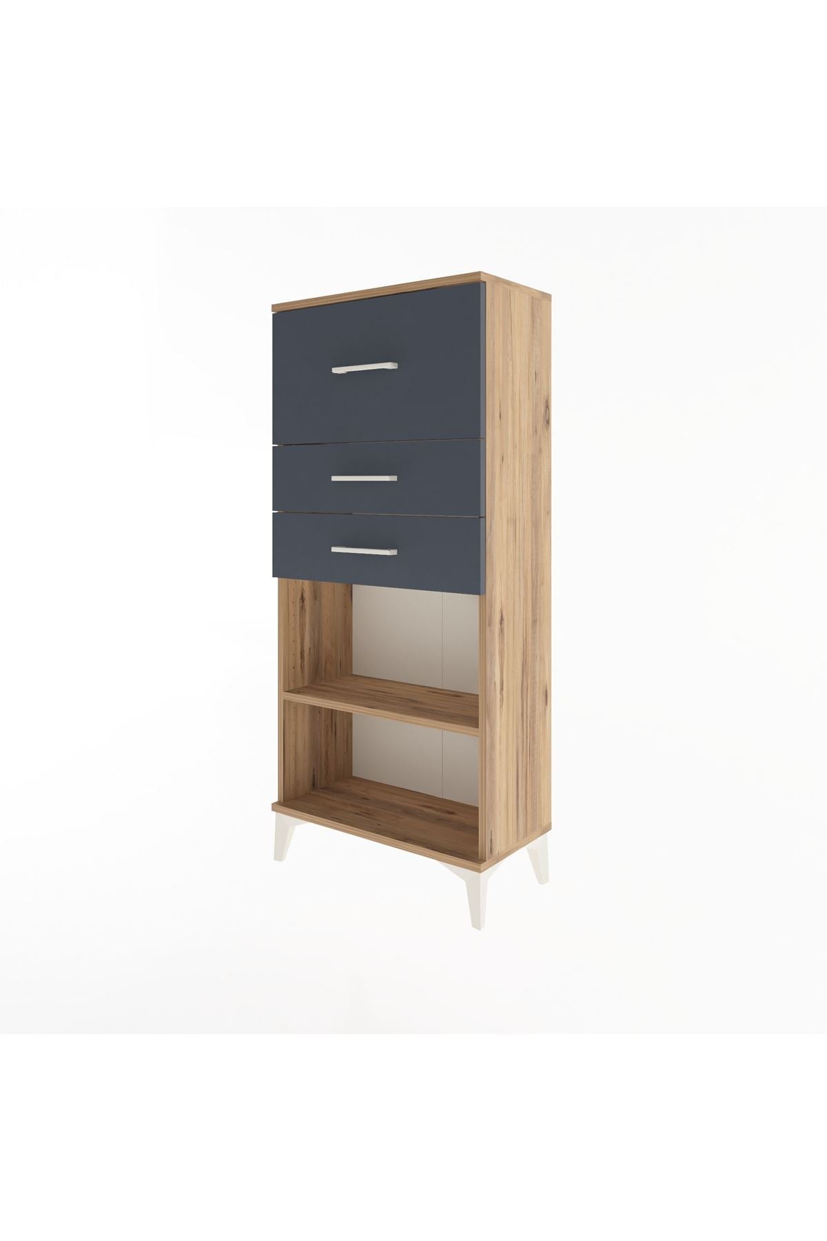 Arges Dolap Tek Raflı 3 Çekmeceli 60x30x134 - S17M024V8A