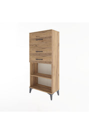 Arges Dolap Tek Raflı 3 Çekmeceli 60x30x134 - S17M024V9A