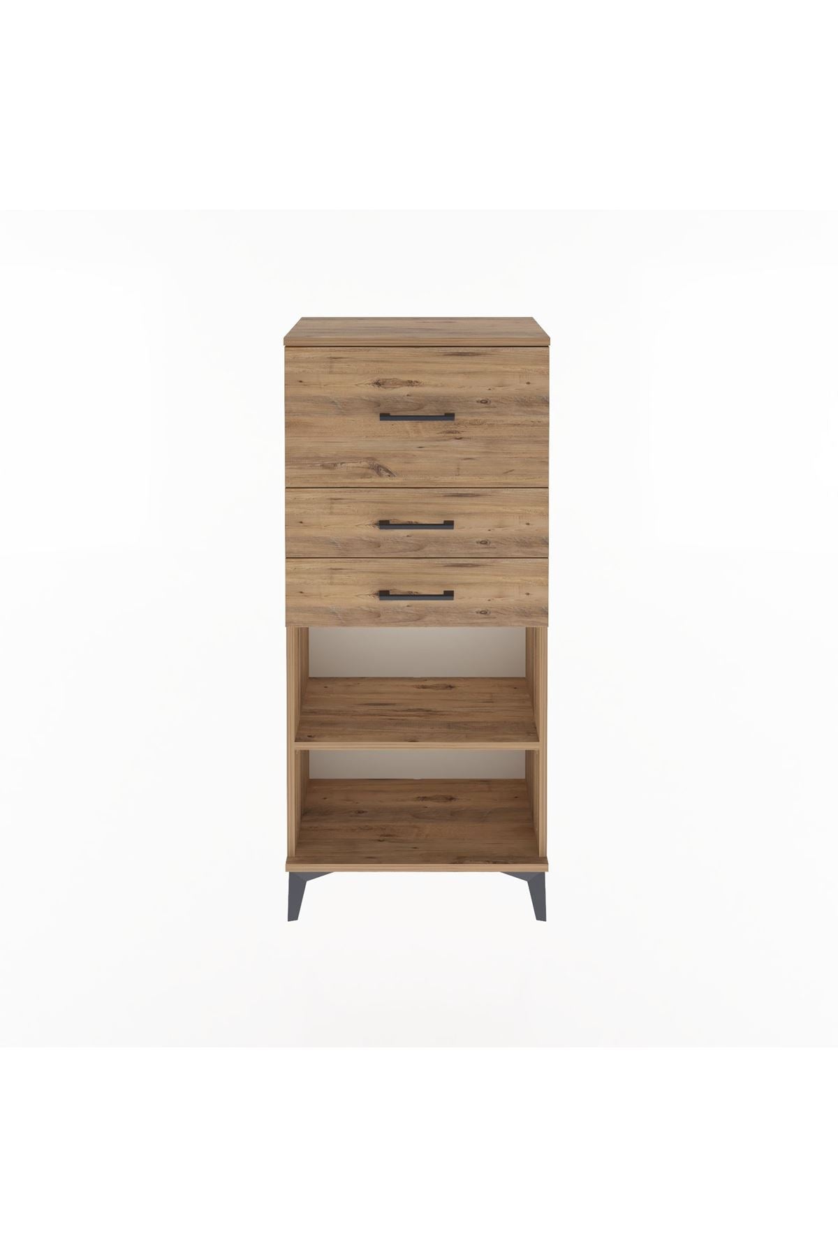 Arges Dolap Tek Raflı 3 Çekmeceli 60x30x134 - S17M024V9A