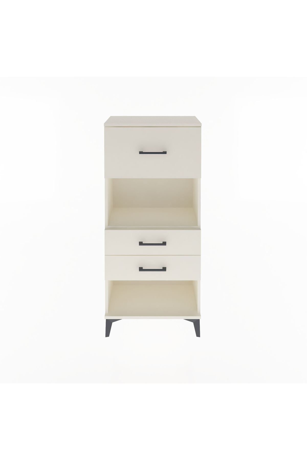 Arges Dolap Tek Raflı 3 Çekmeceli 60x30x134 - S17M025V1A