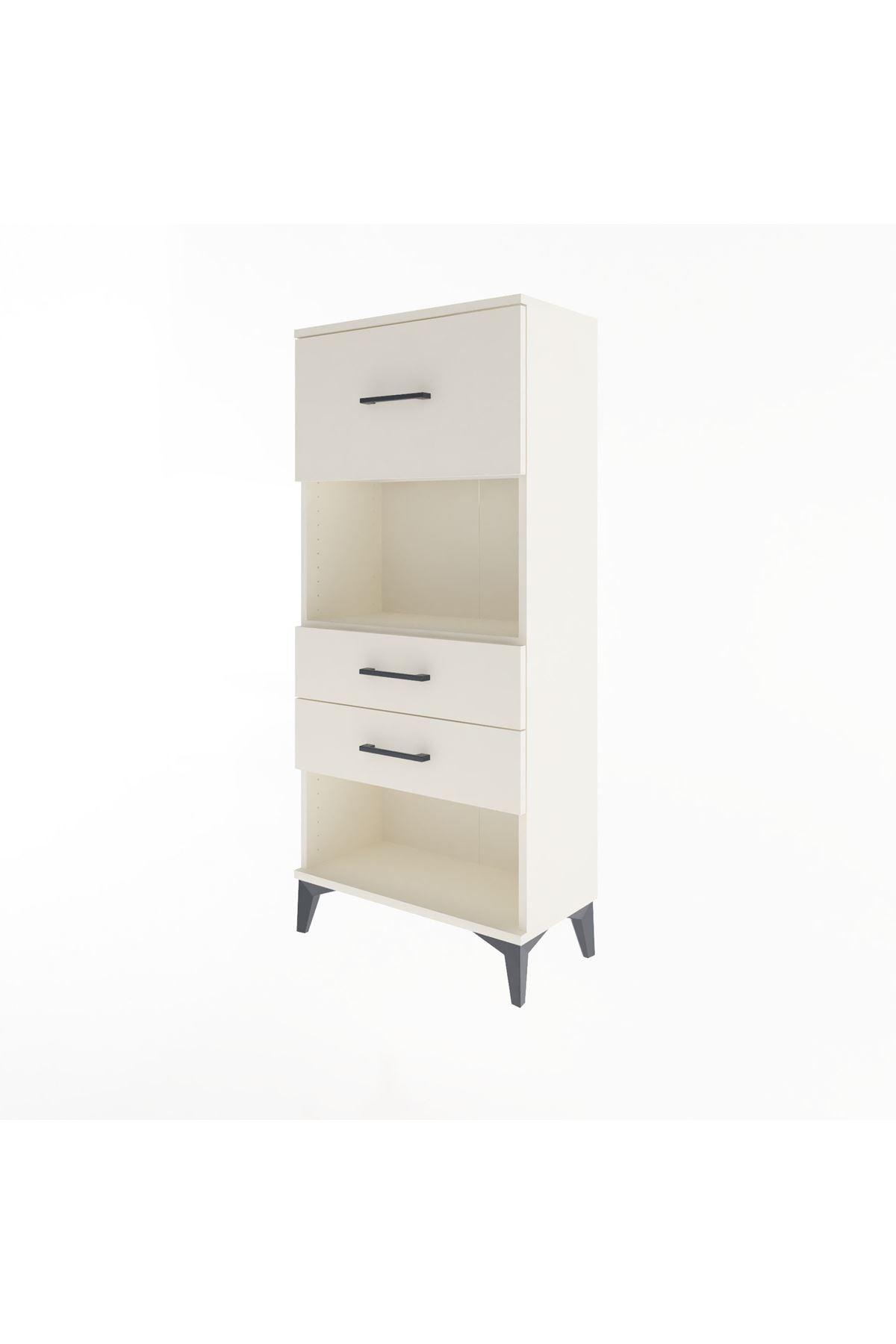 Arges Dolap Tek Raflı 3 Çekmeceli 60x30x134 - S17M025V1A