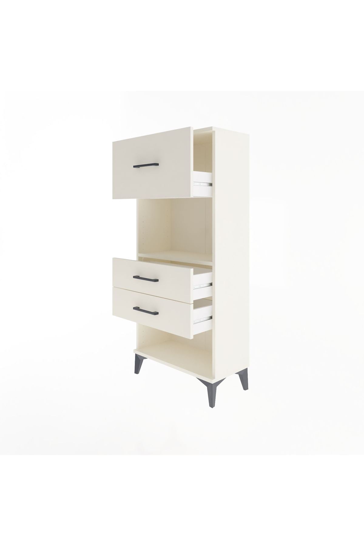 Arges Dolap Tek Raflı 3 Çekmeceli 60x30x134 - S17M025V1A
