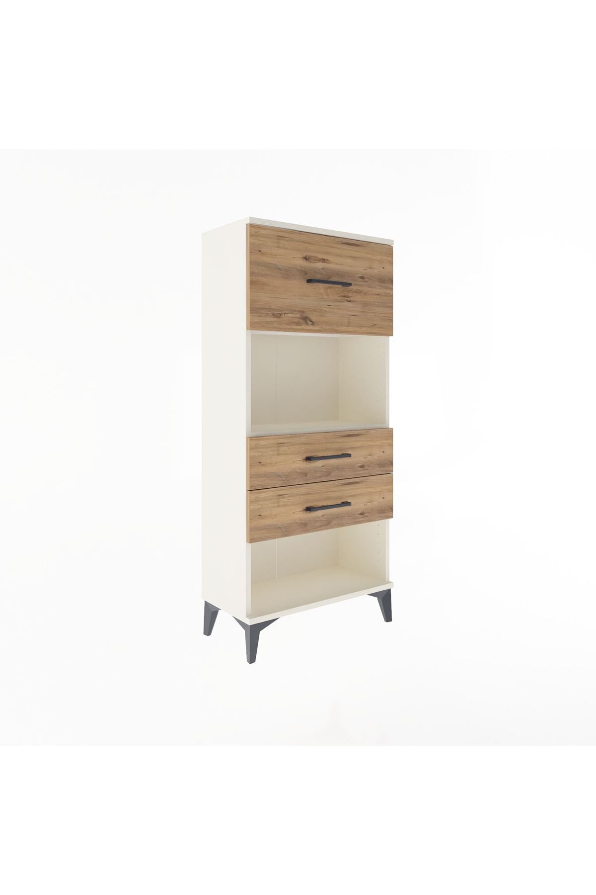 Arges Dolap Tek Raflı 3 Çekmeceli 60x30x134 - S17M025V3A