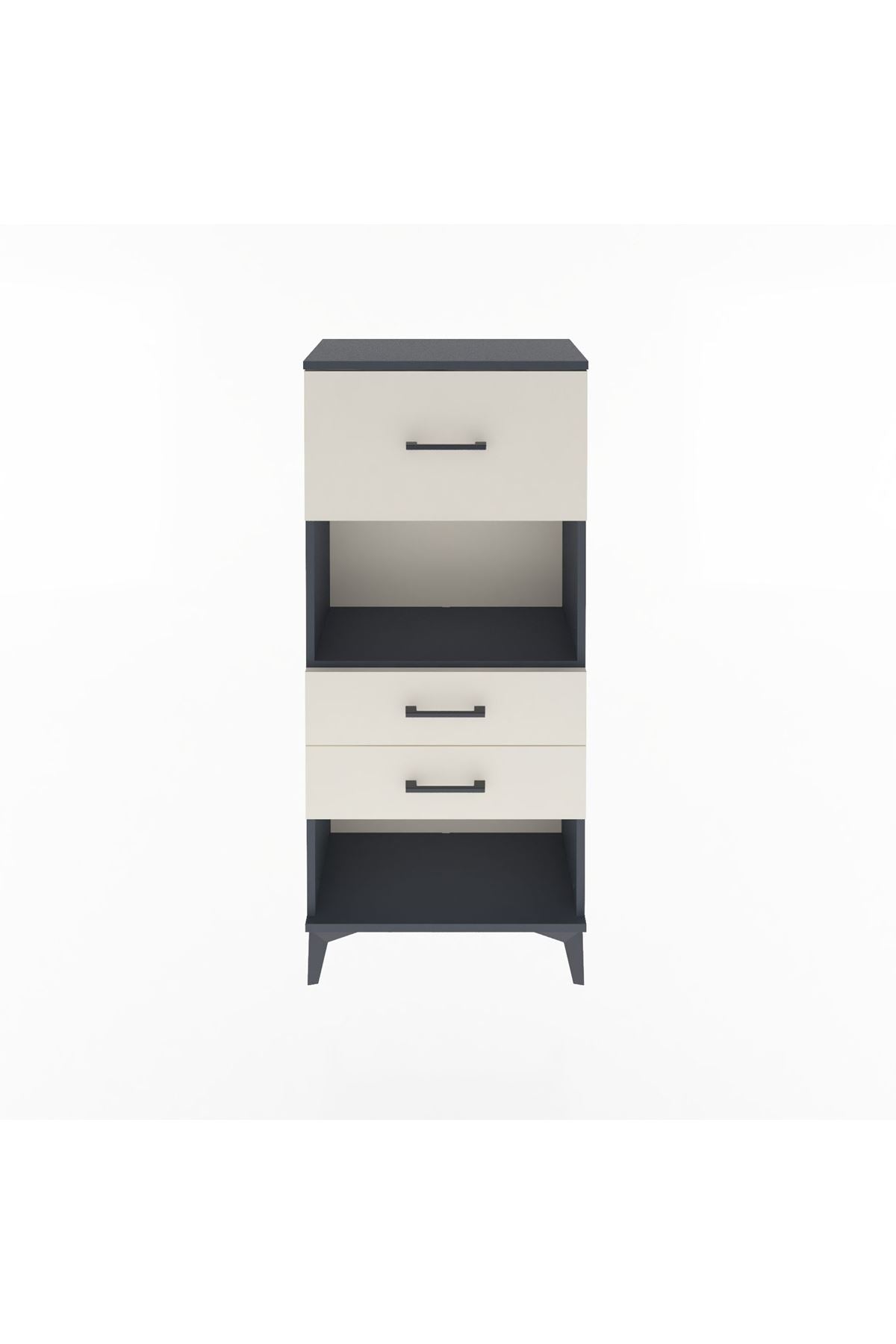 Arges Dolap Tek Raflı 3 Çekmeceli 60x30x134 - S17M025V4A