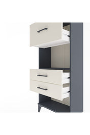 Arges Dolap Tek Raflı 3 Çekmeceli 60x30x134 - S17M025V4A