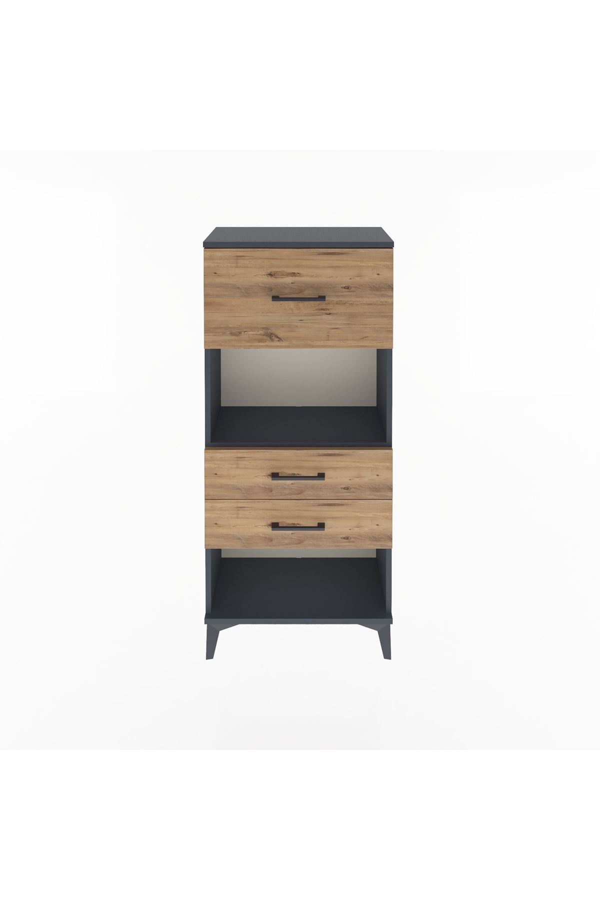 Arges Dolap Tek Raflı 3 Çekmeceli 60x30x134 - S17M025V6A