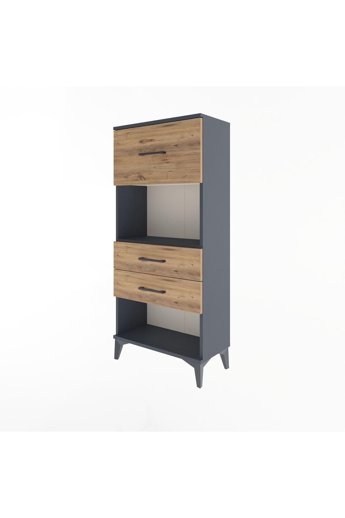 Arges Dolap Tek Raflı 3 Çekmeceli 60x30x134 - S17M025V6A