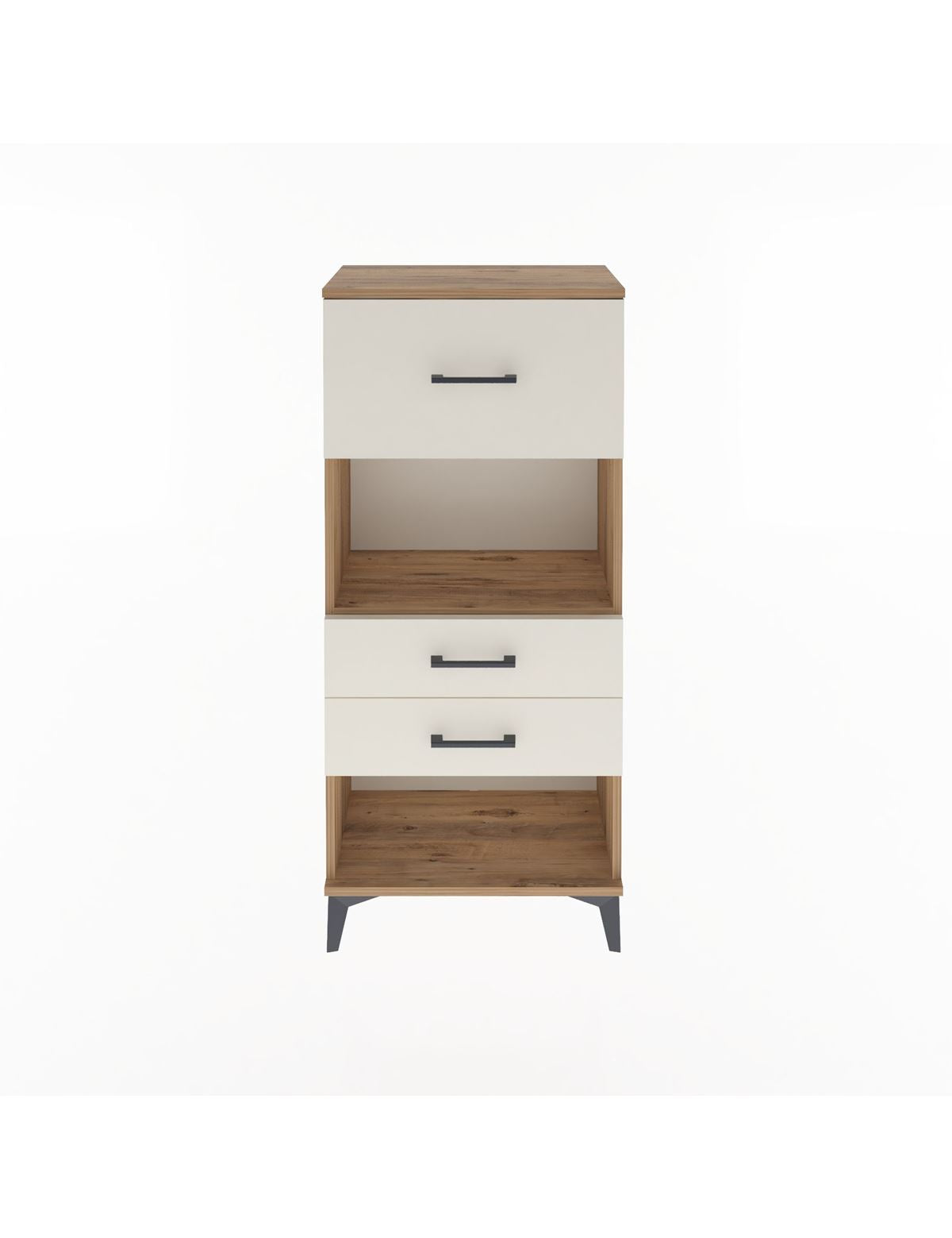 Arges Dolap Tek Raflı 3 Çekmeceli 60x30x134 - S17M025V7A