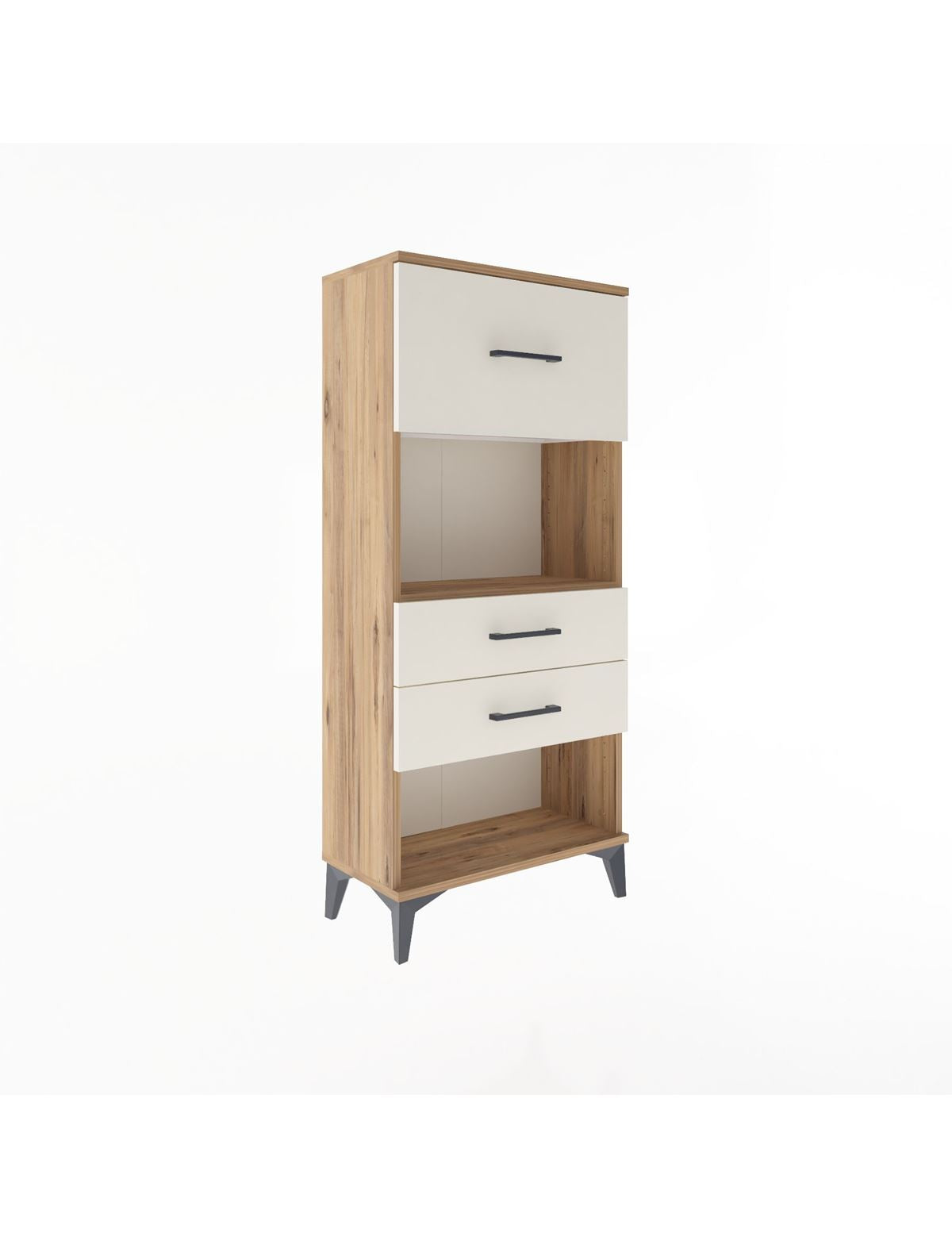 Arges Dolap Tek Raflı 3 Çekmeceli 60x30x134 - S17M025V7A