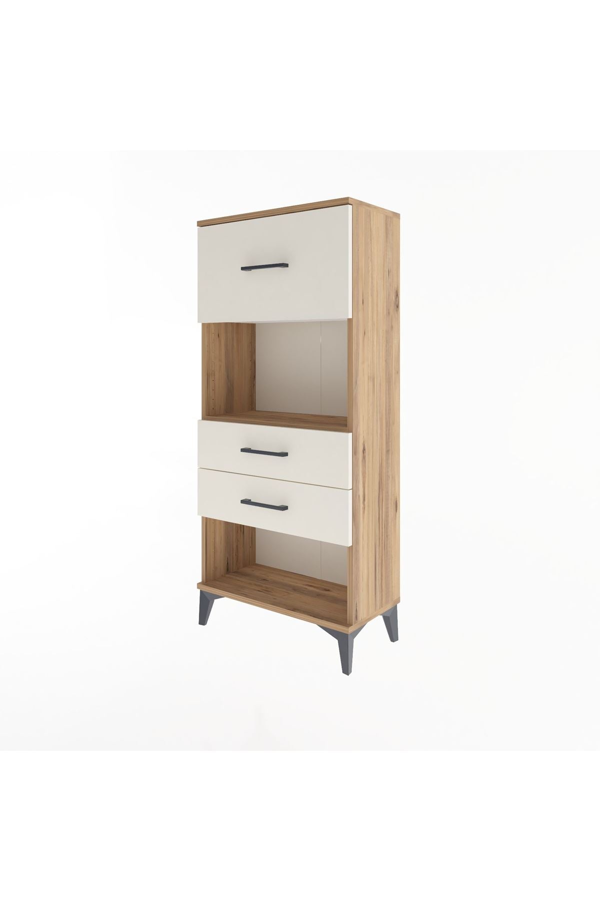 Arges Dolap Tek Raflı 3 Çekmeceli 60x30x134 - S17M025V7A
