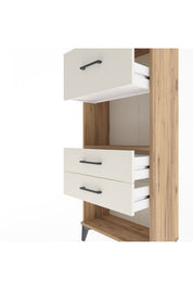 Arges Dolap Tek Raflı 3 Çekmeceli 60x30x134 - S17M025V7A