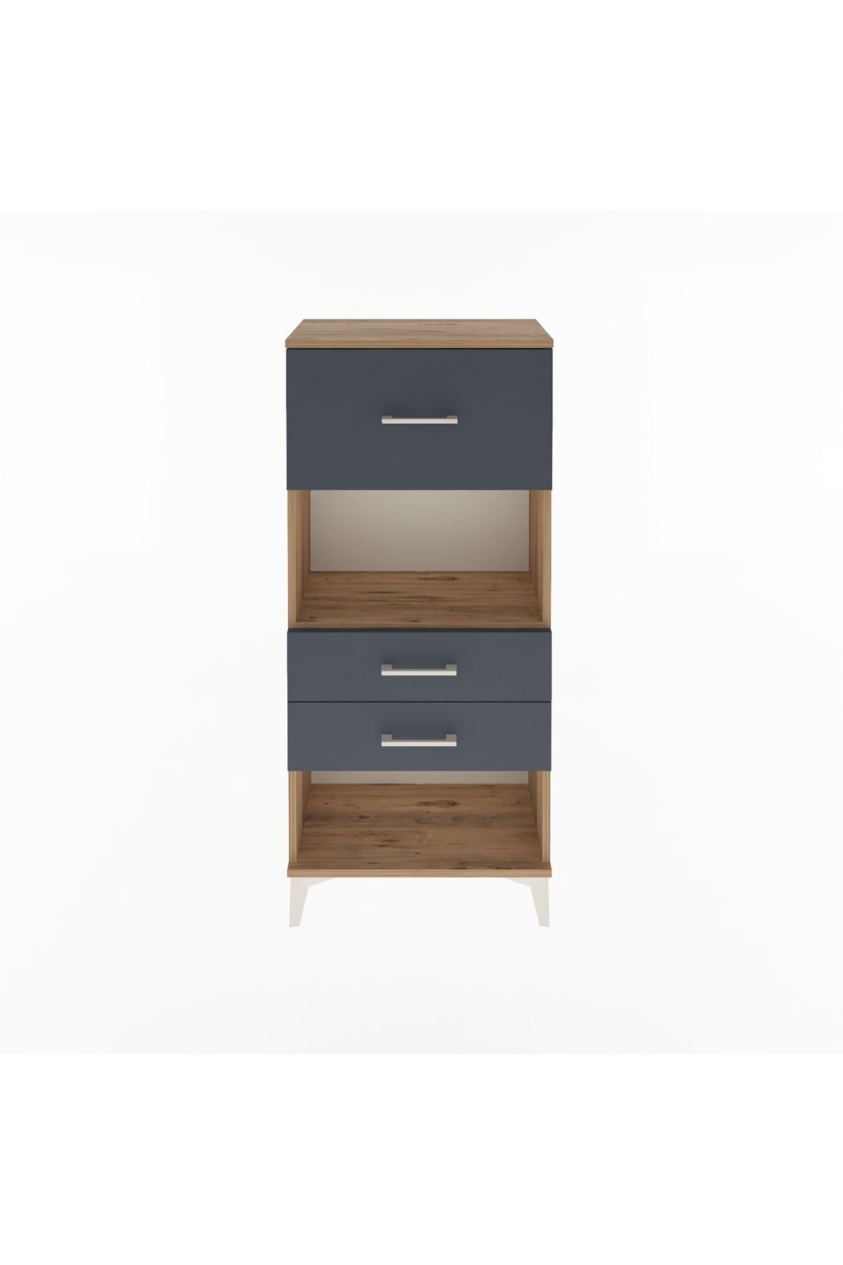 Arges Dolap Tek Raflı 3 Çekmeceli 60x30x134 - S17M025V8A