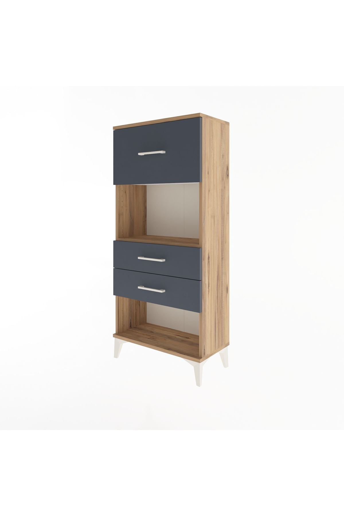 Arges Dolap Tek Raflı 3 Çekmeceli 60x30x134 - S17M025V8A