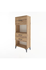 Arges Dolap Tek Raflı 3 Çekmeceli 60x30x134 - S17M025V9A