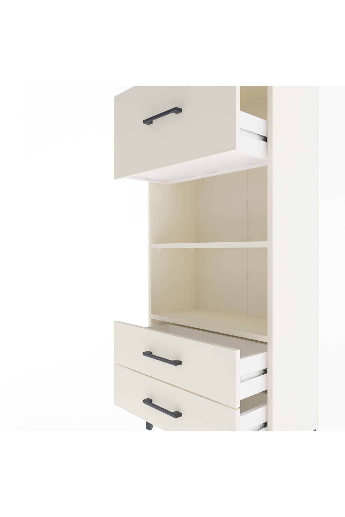 Arges Dolap 2 Raflı 3 Çekmeceli 60x30x134 - S17M026V1A