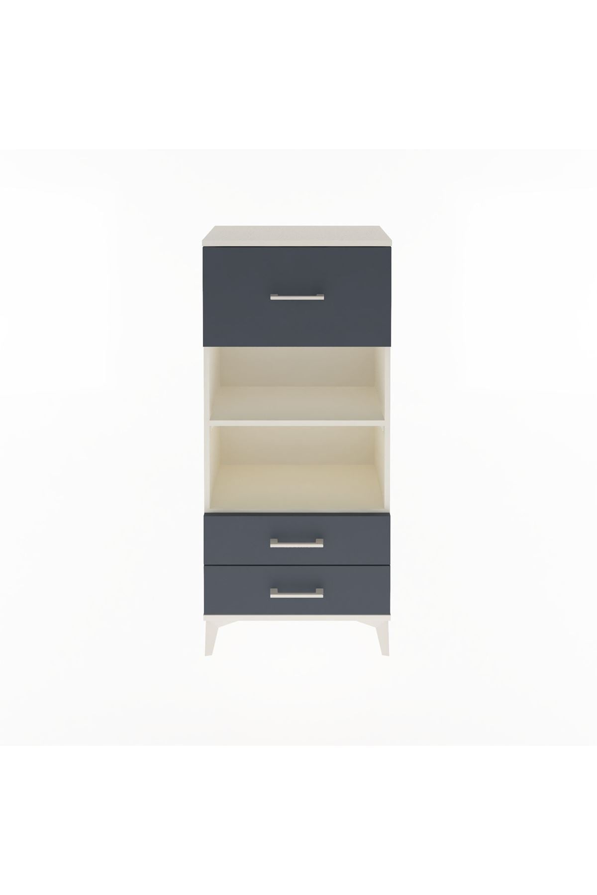 Arges Dolap 2 Raflı 3 Çekmeceli 60x30x134 - S17M026V2A