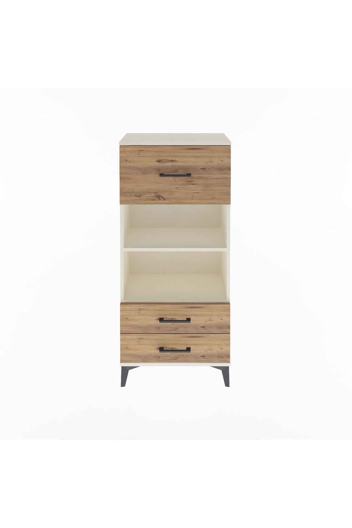 Arges Dolap 2 Raflı 3 Çekmeceli 60x30x134 - S17M026V3A