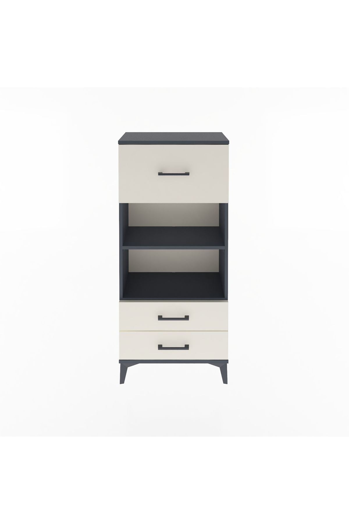 Arges Dolap 2 Raflı 3 Çekmeceli 60x30x134 - S17M026V4A